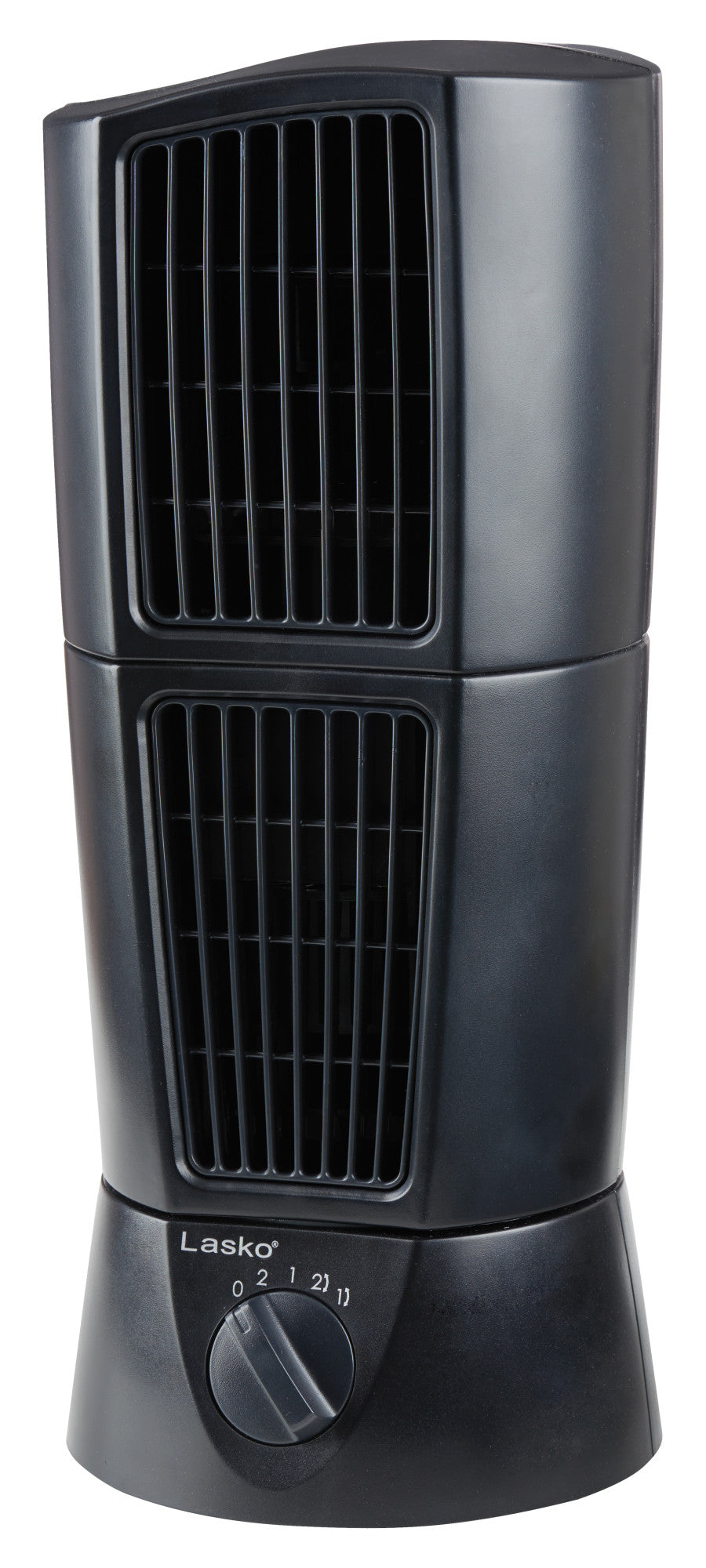 Lasko Wind Tower 14 Table Fan: Oscillating. 2-Speed. Pivoting. Black