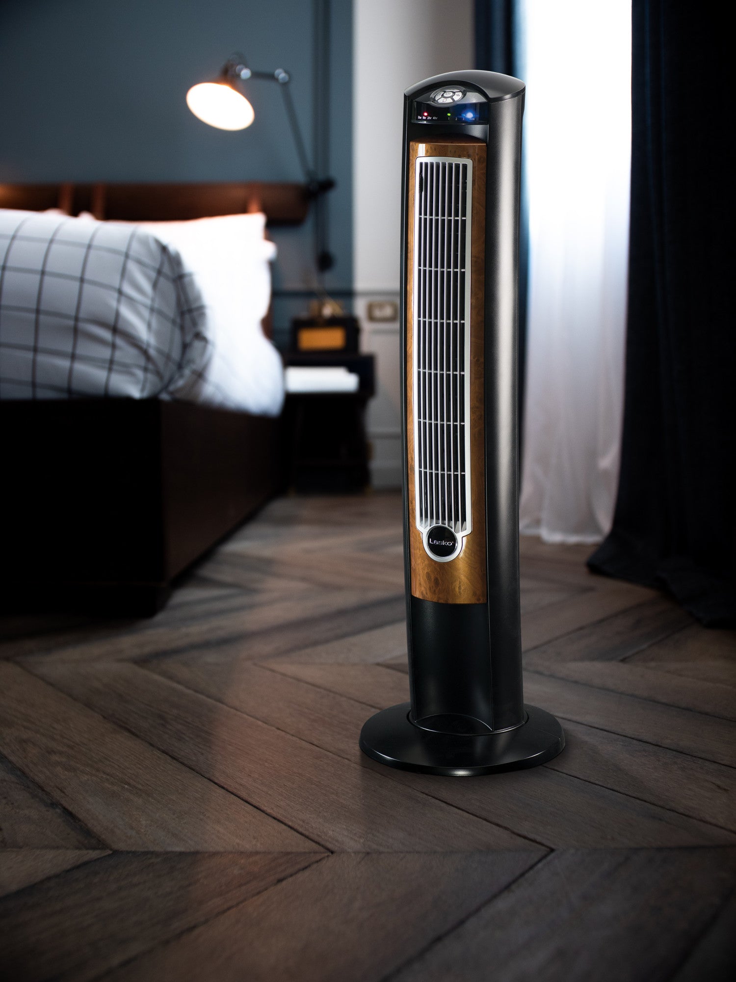 Lasko Wind Curve 42 Tower Fan: Oscillating. 3-Speed. Remote. Ionizer. Black - Image 10