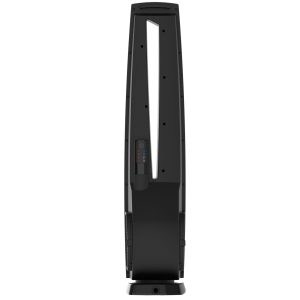 Lasko DUO Comfort 38 DC Tower Fan and Ceramic Space Heater: Oscillating. 3 Heat Settings. 4 Fan Speeds. Remote. Timer. Tip-Over Switch. Black