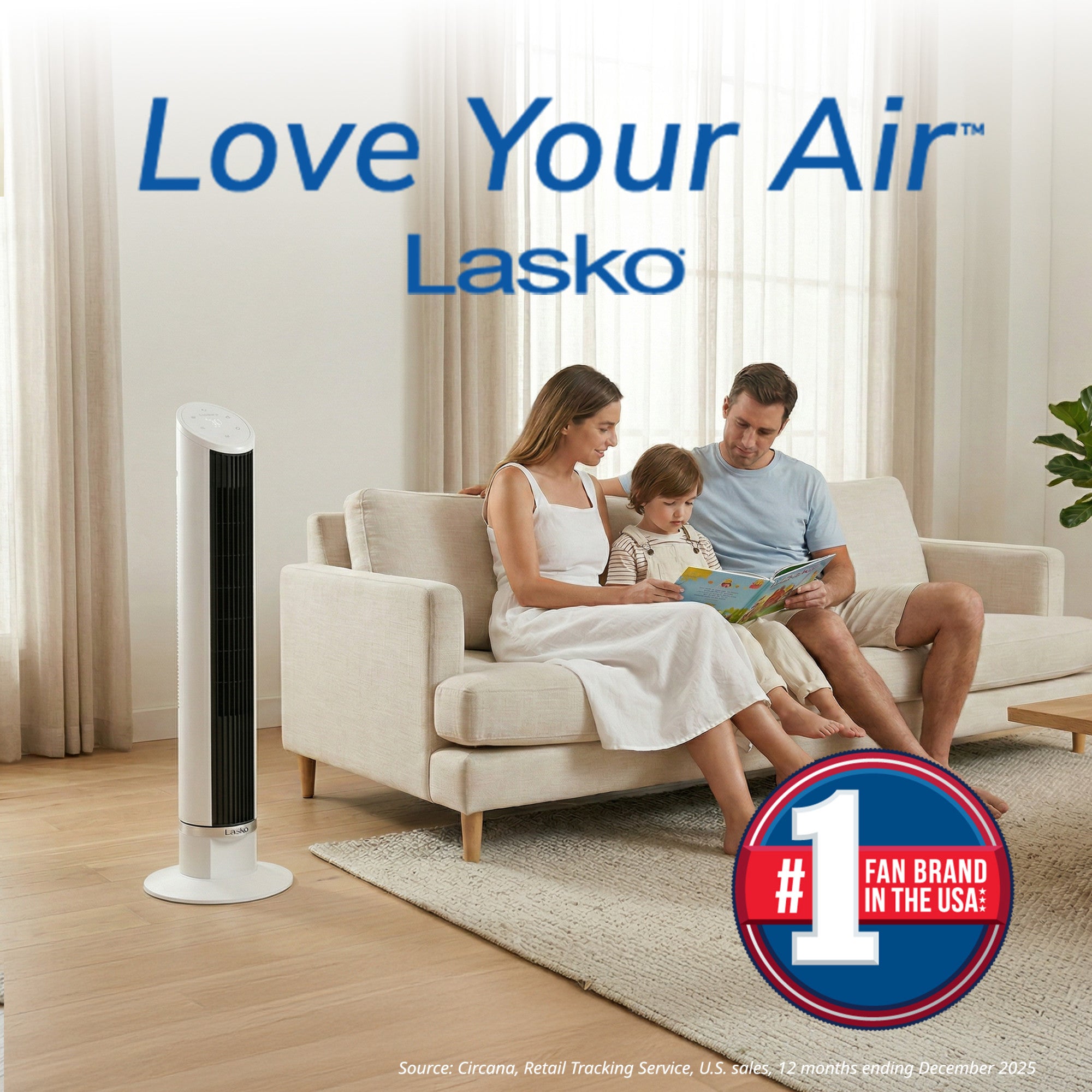 Lasko 36 DC Tower Fan: Oscillating. 12-Speed. Remote. Timer. White - Image 9