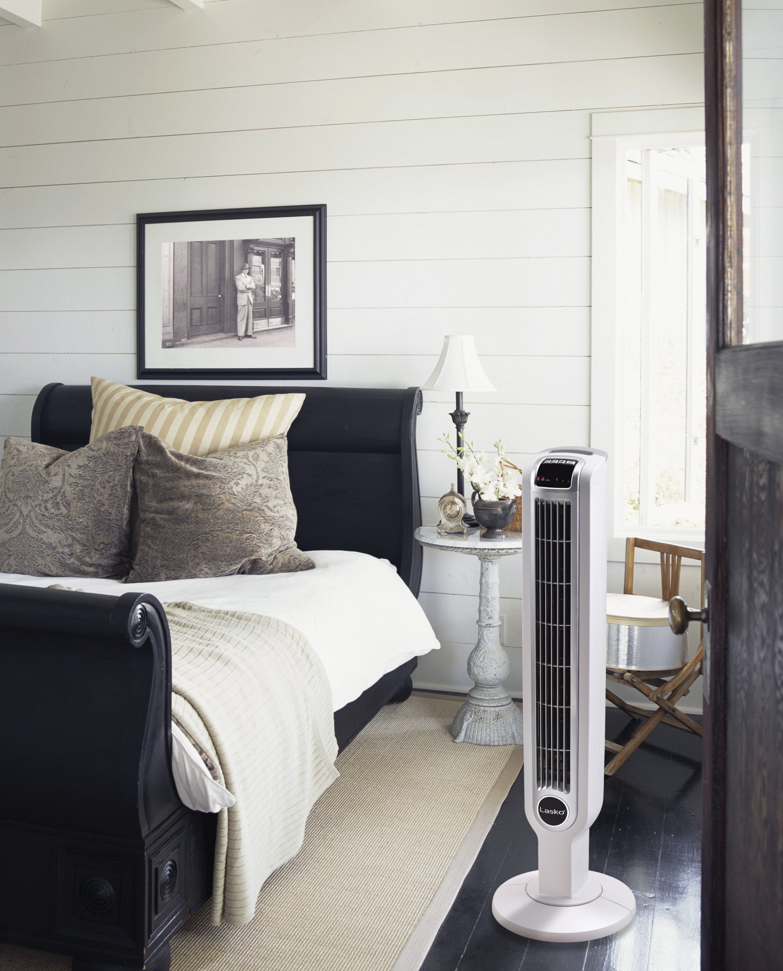 Lasko 36 Tower Fan: Oscillating. 3-Speed. Remote. Timer. White - Image 10