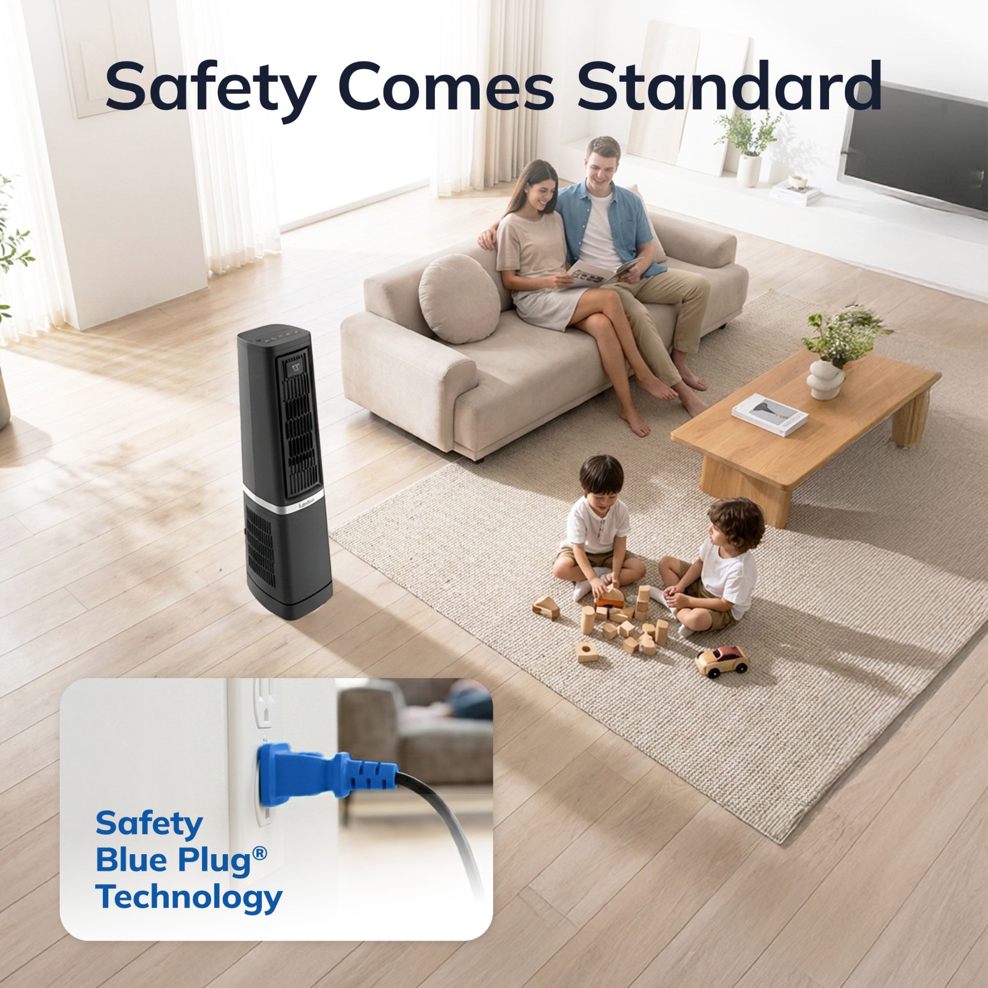 Lasko Stratus 35 DC Tower Fan: Oscillating. 12-Speed. High Velocity. Remote. Black - Image 7