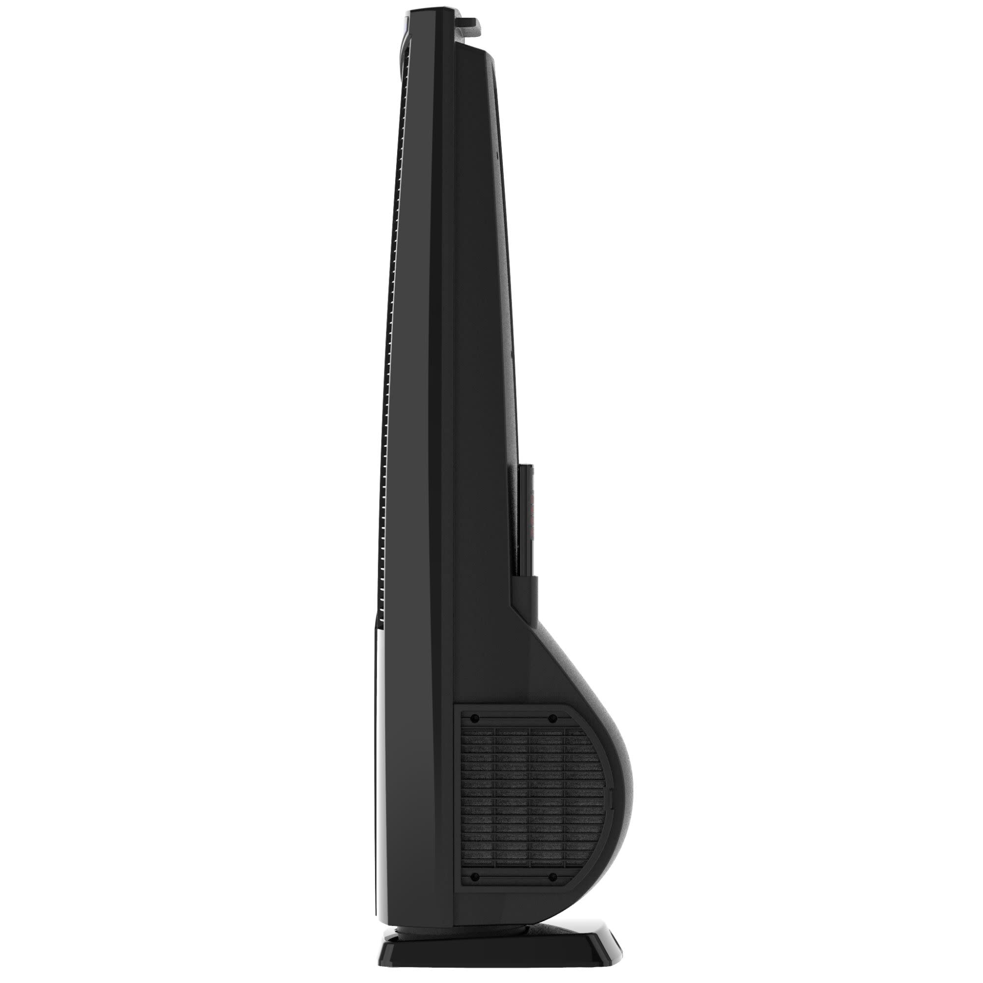 Lasko DUO Comfort 38 DC Tower Fan and Ceramic Space Heater: Oscillating. 3 Heat Settings. 4 Fan Speeds. Remote. Timer. Tip-Over Switch. Black - Image 7