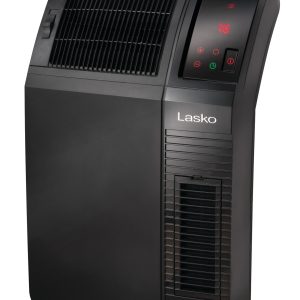 Lasko 23 Ceramic Console Space Heater: 2 Heat Settings. Timer. Adjustable Louvers. Thermostat. Black