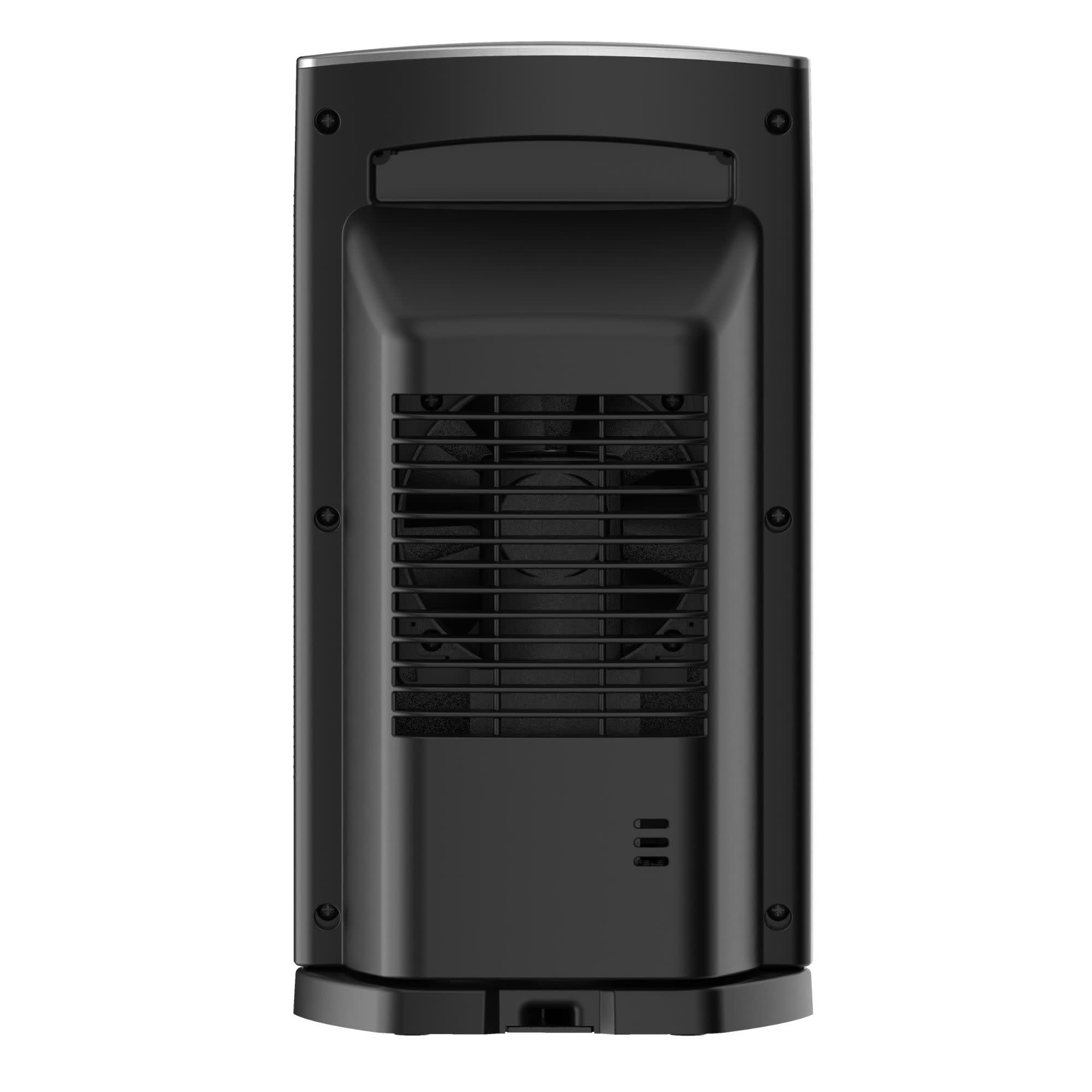 Lasko Ellipse 12 Ceramic Tower Space Heater: Oscillating. 3 Heat Settings. Remote. Timer. Tip-Over Switch. Child Lock. Thermostat. Silver - Image 9