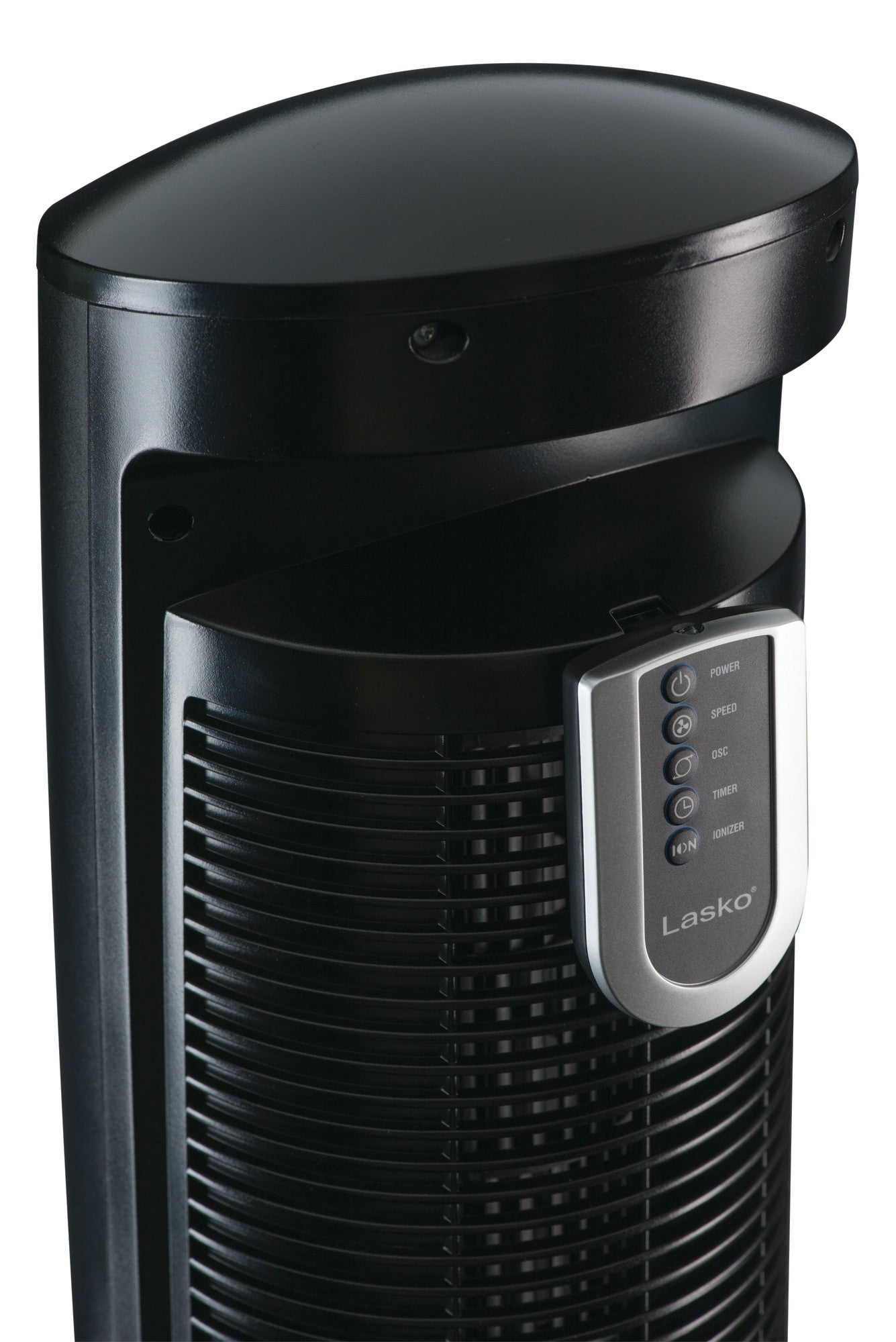 Lasko Wind Curve 42 Tower Fan: Oscillating. 3-Speed. Remote. Ionizer. Black - Image 9