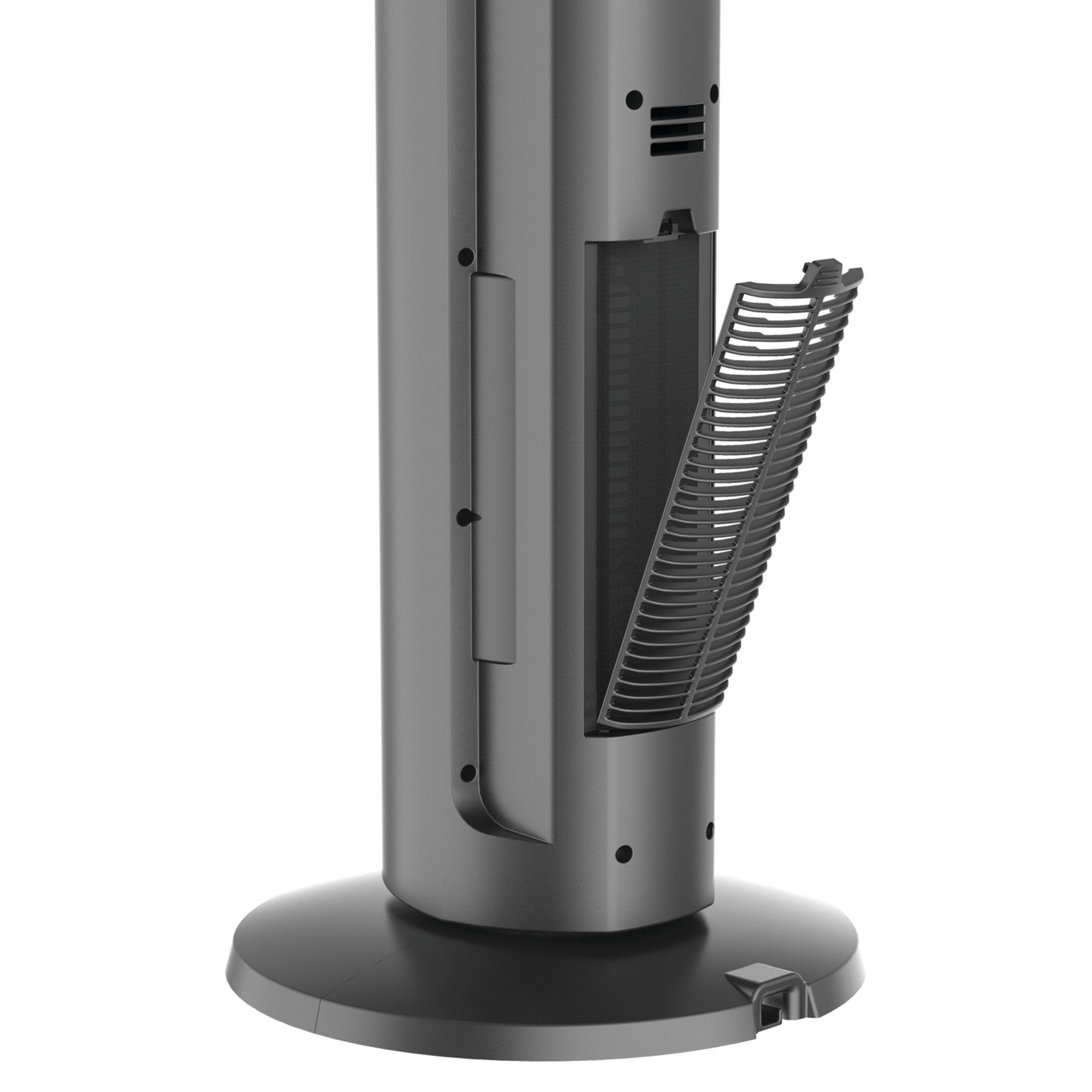 Lasko DUO Comfort 42 DC Tower Fan and Ceramic Space Heater: Oscillating. 3 Heat Settings. 8 Fan Speeds. Remote. Timer. Tip-Over Switch. Child Lock. Gray - Image 11