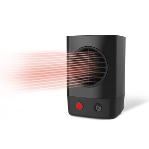 Lasko MyHeat Mini 6 Personal Ceramic Space Heater: 400W. 1 Heat Setting. Black