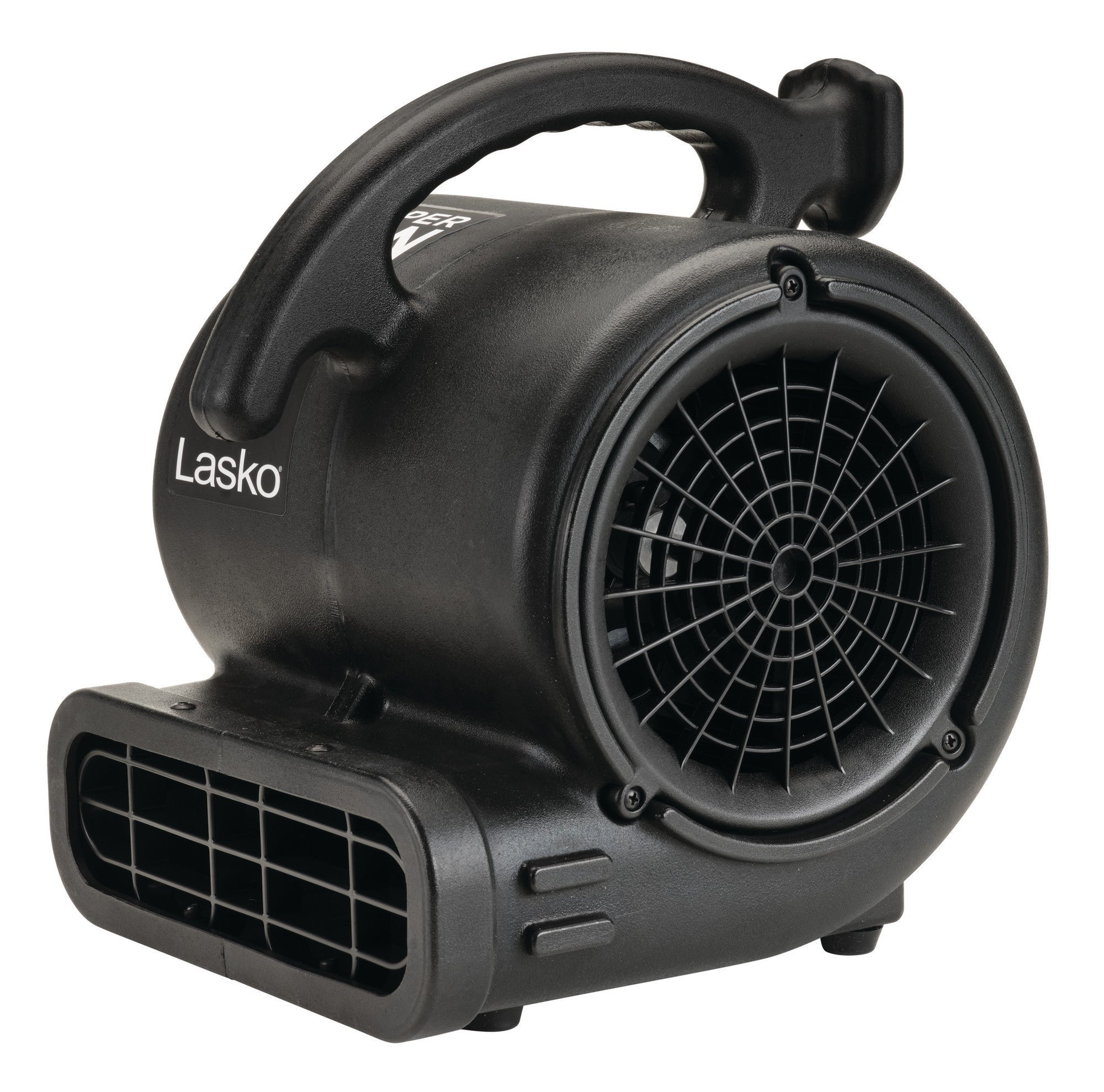 Lasko Super Fan Max 13 Air Mover Blower Fan: 3-Speed. High Velocity. 2 Outlets. Black