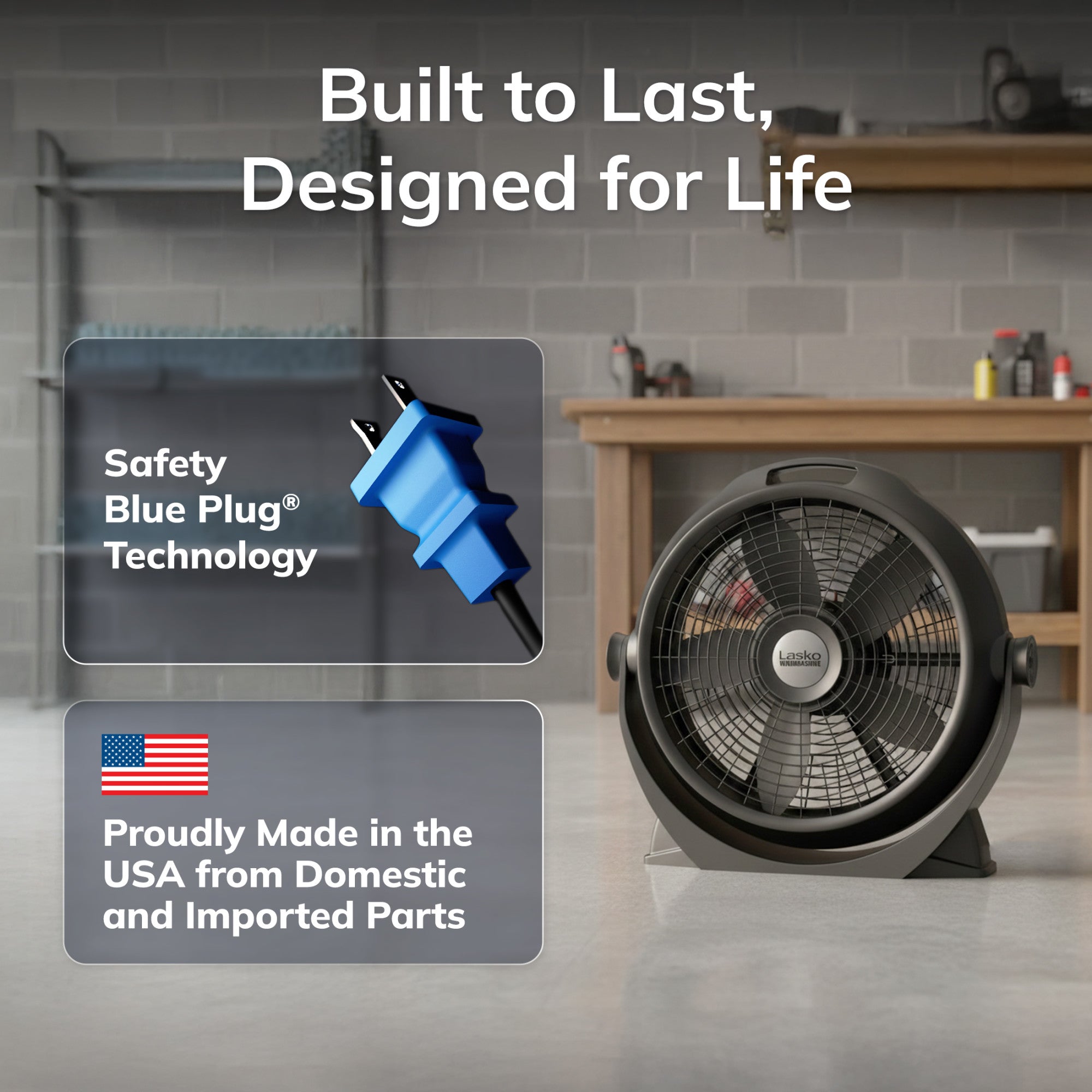 Lasko Wind Machine 20 Air Circulator Fan: 3-Speed. 360° Airflow. Black - Image 6