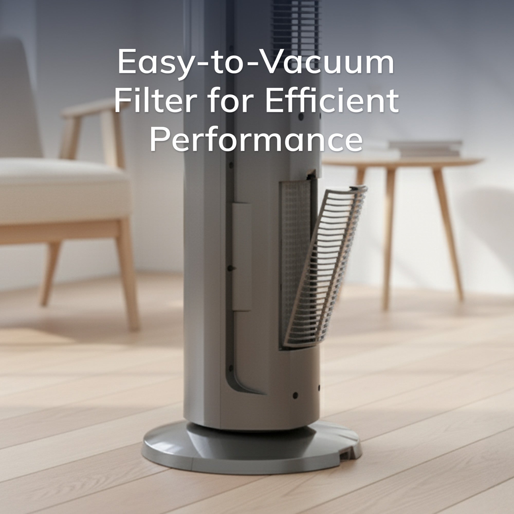 Lasko DUO Comfort 42 DC Tower Fan and Ceramic Space Heater: Oscillating. 3 Heat Settings. 8 Fan Speeds. Remote. Timer. Tip-Over Switch. Child Lock. Gray - Image 8