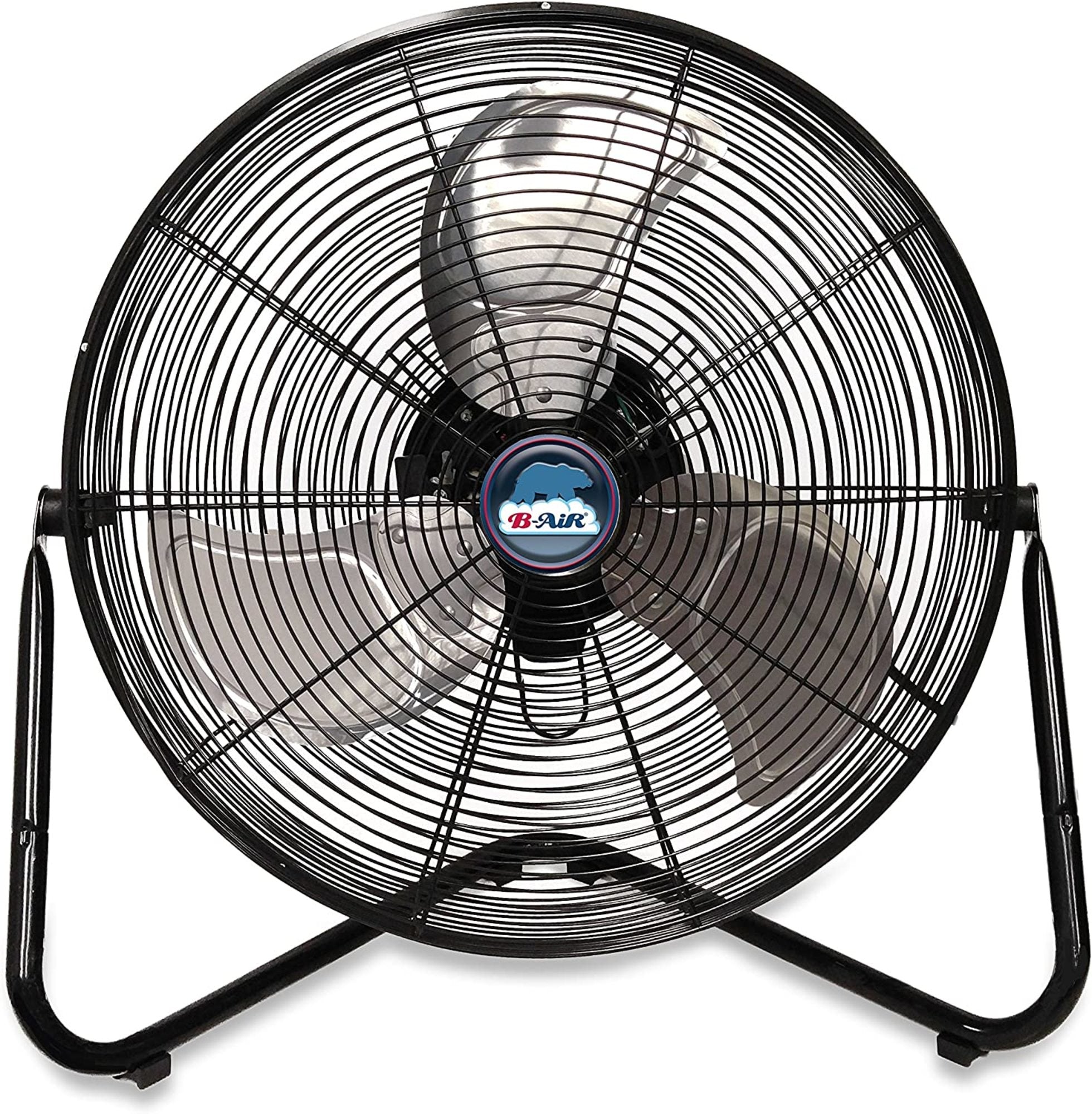 B-Air 20 High Velocity Floor Fan: wall mount. 3-speed. pivoting. black - Image 2