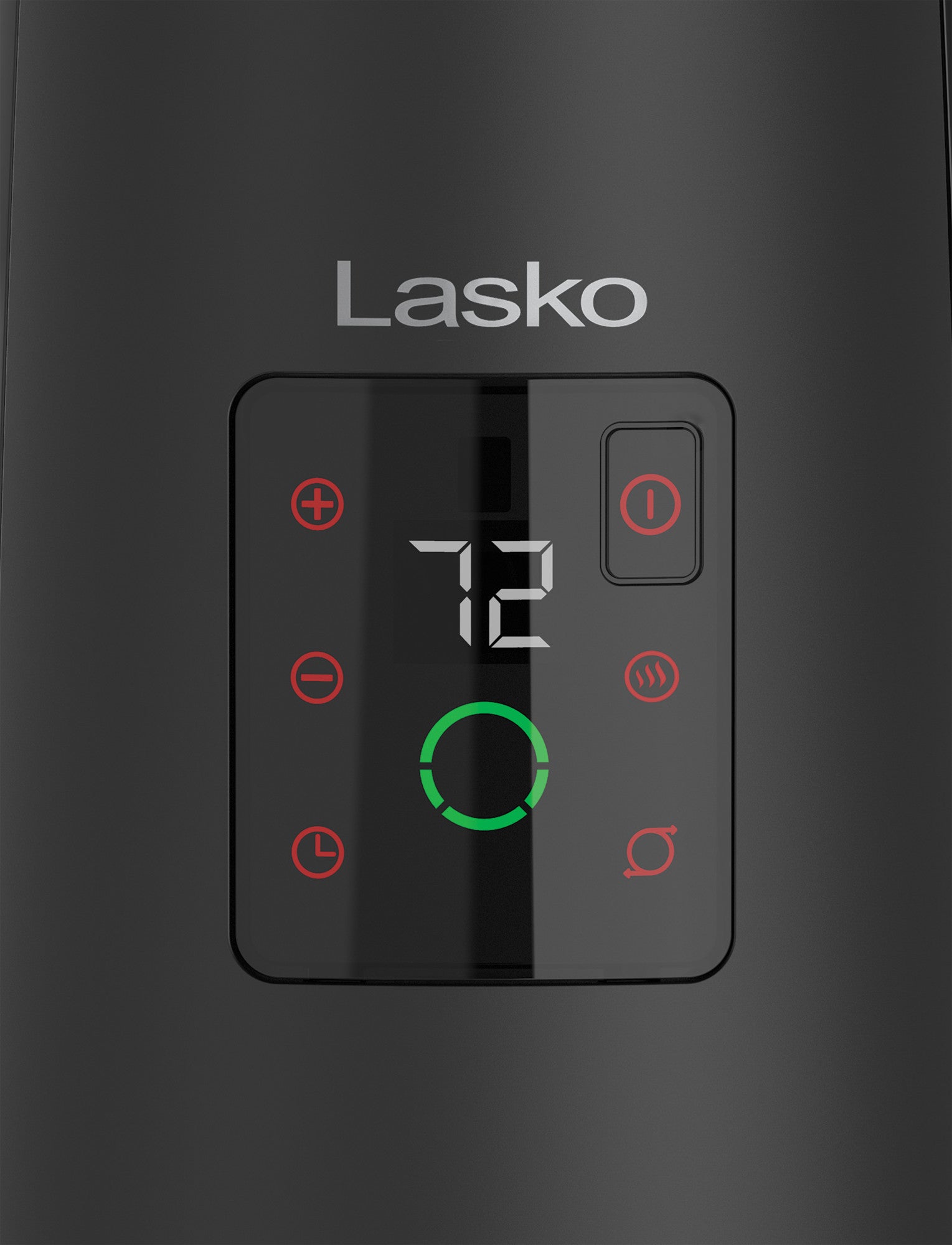 Lasko 24 Full-Circle Ceramic Tower Space Heater: Oscillating. 3 Heat Settings. Remote. Timer. Tip-Over Switch. Thermostat. Black - Image 8